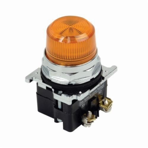 10250T197LGP24EATON 10250T197LGP24 10250T Full Voltage Heavy Duty Oiltight Watertight Standard Actuator Indicating Light, 24 VAC/VDC, 0.5 A, Fresnel Lens, Panel Mount