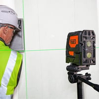 93LCLGKlein® 93LCLG Self-Leveling Laser Level, 50 deg Horizontal, 50 deg Vertical Measuring, +/-3/32 in per 33 ft Vertical and Horizontal Beams, +/-1/8 in per 33 ft Plum Spot Accuracy, Alkaline Battery, ABS Housing
