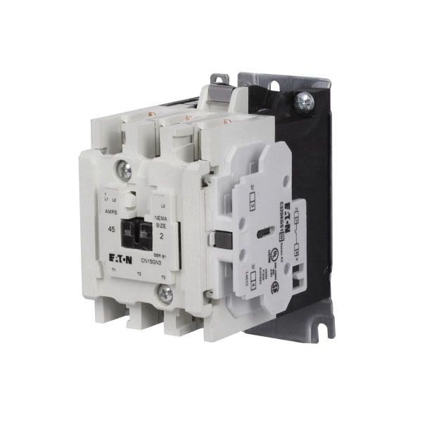CN15GN3ABEATON CN15GN3AB Freedom 1/3-Phase G-Frame Non-Reversing NEMA Contactor With Steel Mounting Plate, 110/120 VAC V Coil, 45 A, 1NO Contact, 3 Poles