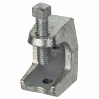 510Steel City® 509 Beam Clamp, #10-24 Rod, 15/16 in THK Flange, 375 lb Load, Malleable Iron, Electroplated