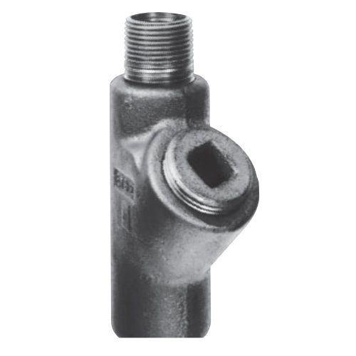 Crouse-Hinds EYS216 Male/Female Hub Conduit Sealing Fitting, 3/4 in NPT, For Use With Vertical/Horizontal Positions, Feraloy® Iron Alloy/Ductile Iron, Electro-Galvanized/Aluminum Acrylic Painted