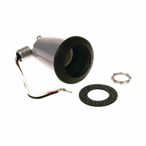5612-0BELL® by Hubbell® 5612 Traditional Style Weatherproof Lamp Holder With Gasket, 75 to 150 W, PAR38 Lamp