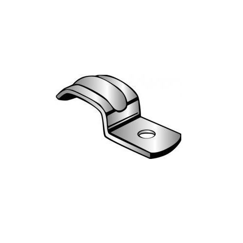 Minerallac® Minerallac Traditional® MED14 Medium Duty Mounting Strap, 1.465 in SE/U Cable, 1/4 in Mounting Hole, Steel, Zinc Plated