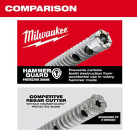 48-20-6700Milwaukee® 48-20-6700 Drill Bit, 3/8 in Drill Bit, 3/8 in Shank SDS-Plus® Shank, 6 in D Cutting, 8 in OAL