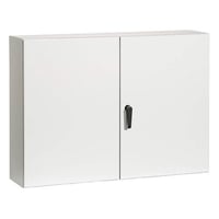 8017590Rittal 8017590 WM Series 2-Door Compact Enclosure, 47 in W x 12 in D, NEMA 12/IP55, Carbon Steel