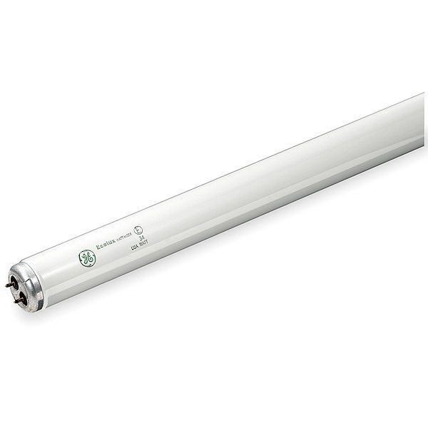 GE Current Ecolux® F20T12/D/ECO Linear Fluorescent Lamp, 20 W, G13 Medium Bi-Pin Fluorescent Lamp, 1025 Lumens, 75 CRI, 6500 K, 24 in L