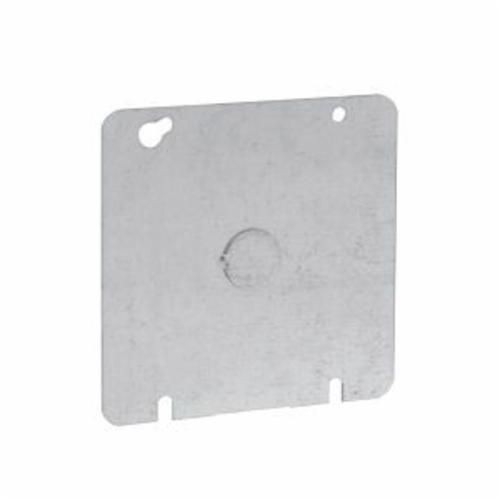 TP572Crouse-Hinds Thepitt® TP572 Blank Square Box Cover, 4-11/16 in L x 4-11/16 in W x 0.06 in D, Steel