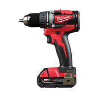 2801-22CTMilwaukee® M18™ 2801-22CT Compact Brushless Cordless Drill Kit, 1/2 in Chuck, 18 VDC, 0 to 500/0 to 1800 rpm No-Load, 6-1/2 in OAL, REDLITHIUM™ Battery
