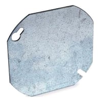 RACO 722 Round (Octagon) Cover, 4 in, Flat, Blank