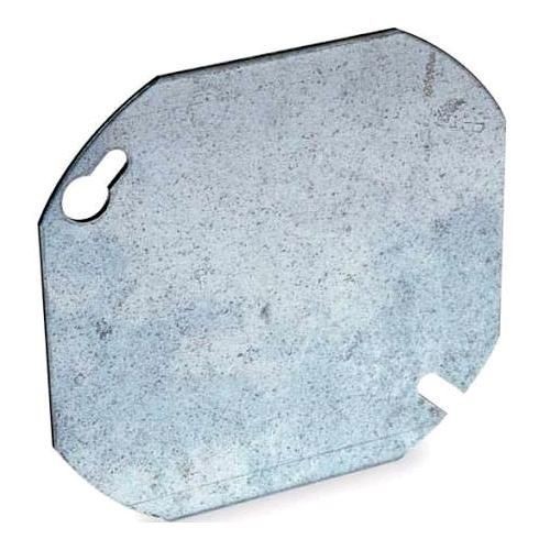 RACO 722 Round (Octagon) Cover, 4 in, Flat, Blank
