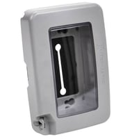 WP6000WIntermatic® WP6000W 8-Configuration Extra Duty Low Profile Standard Weatherproof In-Use Cover, 5-1/2 in L x 3-3/4 in W x 1-1/2 in D, Receptacle Cover, Plastic