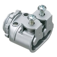 Arlington Saddlegrip® SNAP-TITE® SG3838AST Duplex Straight Cable Connector With Insulated Throat, 3/8 in Trade, 1/2 in Knockout, 0.445 to 0.612 in Cable Openings, Die Cast Zinc