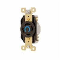 HBL2750HUBBELL® Twist-Lock® HBL2750 Locking Receptacle, 120/208 VAC, 30 A, 4 Poles, 4 Wires, Black