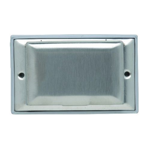Pass & Seymour® WPH26 Dustproof Wallplate Cover, 1 Gangs, 2-3/4 in H x 4-1/2 in W, Stainless Steel, Stainless Steel