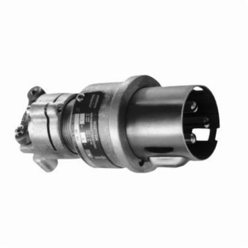 BP49Crouse-Hinds Arktite® BP49 Explosionproof Watertight Pin and Sleeve Plug With Cable Grip, 600 VAC/250 VDC, 100 A, 3 Poles, 2 Wires