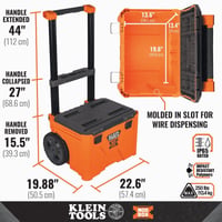 54802MBKlein® 54802MB Rolling Toolbox, 44 in H x 19.88 in W