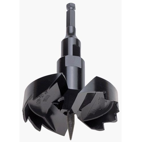 48-25-1121Milwaukee® 48-25-1121 Heavy Duty Standard Self-Feed Wood Drill Bit, 1-1/8 in Dia, 4 in OAL, 7/16 in Shank
