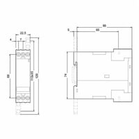 3RP1525-1AP30Siemens SIRIUS 3RP1525-1AP30 Electronic Timing Relay, 0.05 s to 100 hr Setting, CO Contact