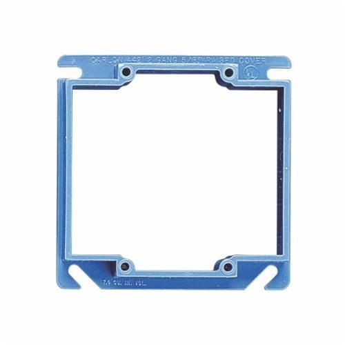 A420Carlon® A420 Non-Metallic Outlet Box Cover, 4 in L x 4 in W x 0.59 in D, Blank Cover