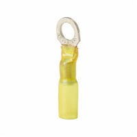 RCS10-6XSta-Kon® RCS10-10X RC Series Heat Shrinkable Insulated Ring Terminal, 12 to 10 AWG Conductor, 1.34 in L, Copper, Yellow