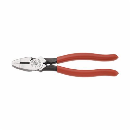HD213-9NETHKlein® HD213-9NETH Heavy Duty New England Nose Lineman's Plier, 1-19/32 in L x 1-1/4 in W x 5/8 in THK Tool Steel Jaw, Crosshatch Knurled Jaw Surface, High Leverage Cut, 9.34 in OAL