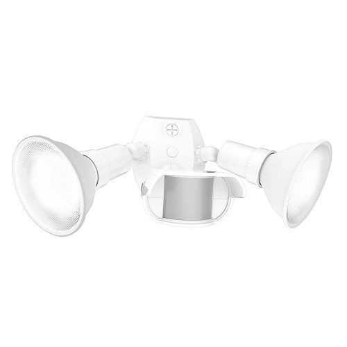 GT500RW/LRAB GT500RW/L Wallpack Sensor Floodlight, (2) PAR38 Halogen/Incandescent Lamp, 38 W, 120/277 VAC, Polycarbonate Housing, White