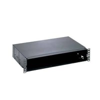 Panduit® Opticom® FMT2 Standard Fiber Optic Tray, 17.16 in W x 11.16 in D, For Use With CFAPPBL2 Fiber Adapter Patch Panel, QuickNet™ Fiber Optic Cassette and FMP Adapter Panel, Steel