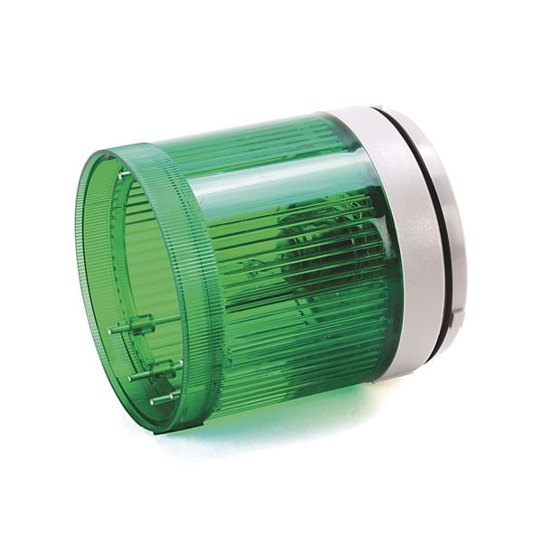 Allen-Bradley 855T-G24TL5 70 mm Stack Lights, Gray, Steady LED Lamp Module, 24V AC/DC Full Voltage, Amber