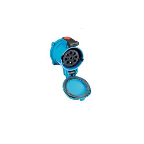 MELTRIC 17-64200 DN20C Multi-Pin Female Receptacle, 220/250 VDC, 20 A, 20 Poles, Blue