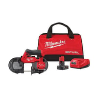 2529-21XCMilwaukee® 2529-21XC M12 FUEL™ Compact Cordless Band Saw, 2-1/2 in Cutting, 30-9/16 in Blade, 12 V, 4 Ah M12™ REDLITHIUM™ XC4.0 Battery