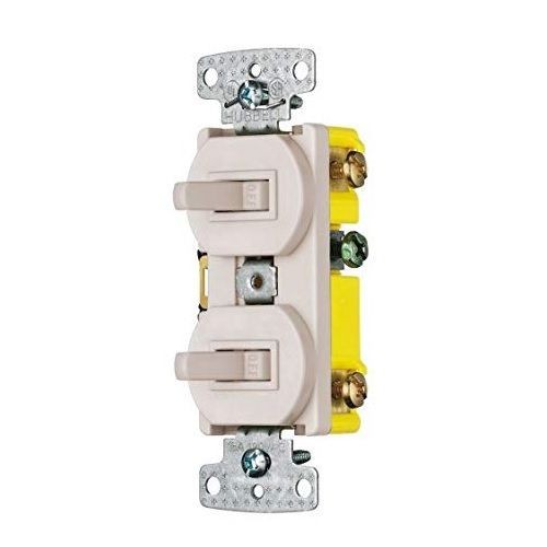 RC101LAWiring Device-Kellems homeSELECT™ Traditional 2-Position Combination Toggle Switch, 15 A at 120 VAC, 1 Poles