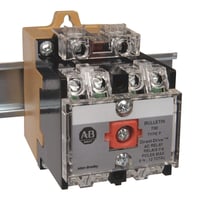 700-P400A4Allen-Bradley, 700-P400A4, NEMA Heavy-Duty Industrial Relay, 4 N.O. Contacts, 10 Amp AC Contact Rating, 460-480V 60Hz, Open Type DIN Rail Mount