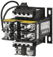 MT0100CSiemens MT0100C Class MT Control Power Transformer, 120/240 VAC Primary, 24 VAC Secondary, 100 VA Power Rating, 50/60 Hz, 1 Phase