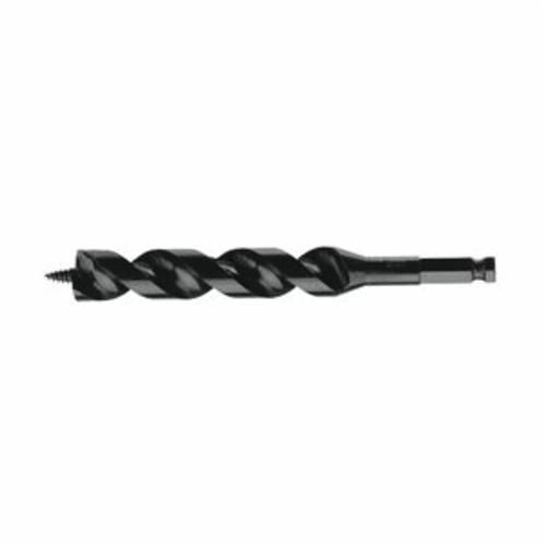 35-810IDEAL® NAILBITER™ 35-814 Premium Short Ship Auger Bit, 7/8 in Dia, 7-1/2 in OAL, 5 in L Dual Helix Flute, 7/16 in Shank