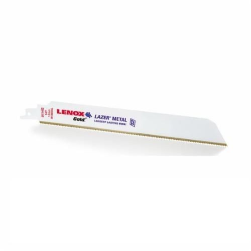 Lenox® Gold® Lazer® 21095 Power Arc Curved Reciprocating Saw Blade, 6 in L x 1 in W x 0.035 in THK, 18 TPI