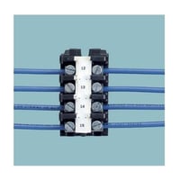 Panduit® P1™ T024X000FJC-BK Continuous Terminal Block Cassette Tape, 25 ft L x 0.24 in W, Black/White, Polyolefin, Acrylic Pressure Sensitive Adhesive