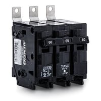 Siemens B360 Type BL Low Voltage Molded Case Circuit Breaker, 240 VAC, 60 A, 10 kA Interrupt, 3 Poles, Thermal/Magnetic Trip