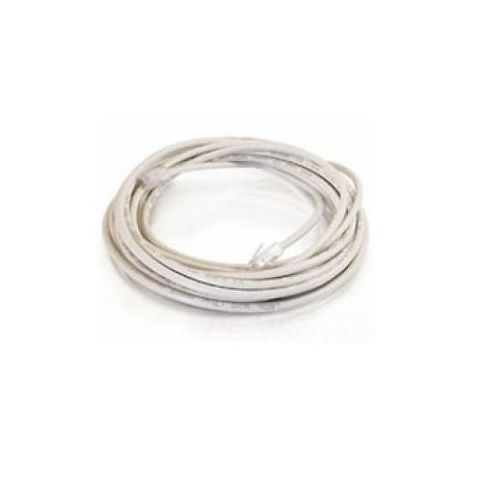 Quiktron® 560-125-001 Value Non-Booted Patch Cord, Cat 5e, 24 AWG Solid Copper Conductor, Male RJ45 Connector, 1 ft L Cord, White