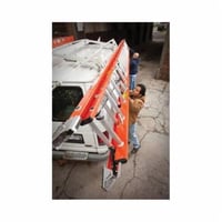 D6240-2WERNER® D6240-2 D6200-2 Flat D-Rung Extension Ladder, 40 ft OAL, ANSI Code: A14.5, 300 lb Load, Fiberglass, 12 in Adjustable Increments