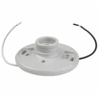 Pass & Seymour® 272-WH6 1-Piece Keyless Operator Lampholder, 660 W Lamp, 250 VAC, Medium Incandescent Lamp