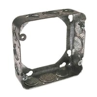 RACO® 250 Square Box Extension Ring, 4-11/16 in L x 4-11/16 in W x 1-1/2 in D, Steel