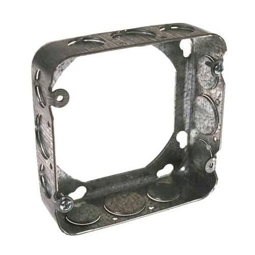 RACO® 250 Square Box Extension Ring, 4-11/16 in L x 4-11/16 in W x 1-1/2 in D, Steel