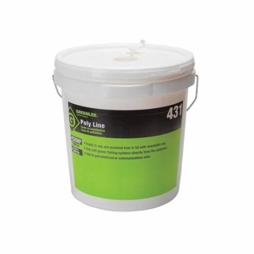 431Greenlee® 431 2-Ply Spiral Wrap Tracer Twine Poly Line, 240 lb Tensile Strength, 5200 ft L, Polyfiber, For Use With Power Fishing System