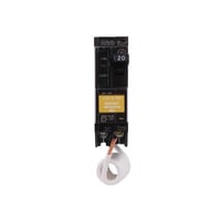 THQL1120GFEPGE THQL1120GFEP Type THQL Ground Fault Circuit Breaker With 30 mA Equipment Protection Interrupter, 120/240 VAC, 20 A, 10 kA Interrupt, 1 Poles, LIG/Non-Interchangeable/Thermal Magnetic Trip