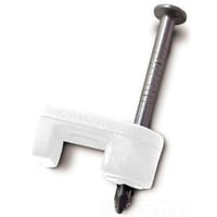 PSW100Wire-Line, Staple, Plastic, White, 1/4 Inch, Secures RG-59 and RG-6 Coaxial Cables, Box