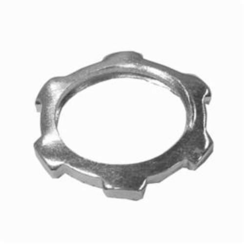 L-900Appleton® NEER™ L-900 L Series Standard Conduit Locknut, 3-1/2 in NPSL, For Use With Threaded Conduit/Connectors, Steel, Electro-Zinc Plated