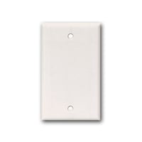 EATON Arrow Hart™ 2129W-SP-L 2000 Standard Blank Wallplate, 1 Gangs, 4-1/2 in H x 2-3/4 in W, Thermoset, White