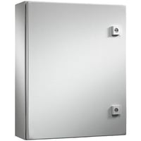 Rittal 8017578 WM Series 1-Door Compact Enclosure, 24 in W x 12 in D, NEMA 4/IP66 NEMA Rating, Carbon Steel