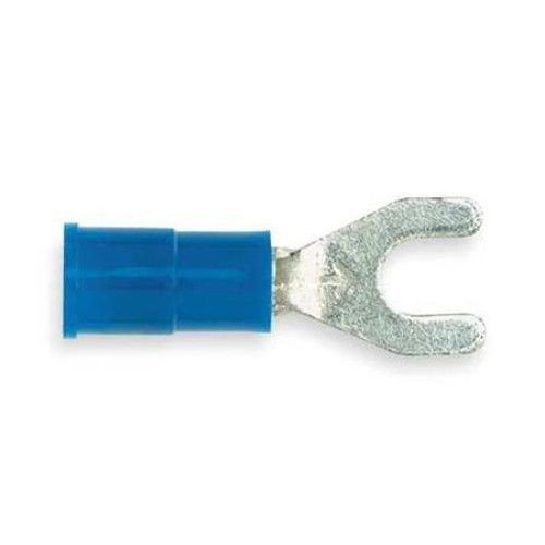 3M™ Highland™ 051128-60013 Insulated Standard Fork Terminal, 16 to 14 AWG Conductor, 0.9 in L, Butted Seam Barrel, Blue