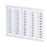 Allen-Bradley 1492-MS8X12H1-50 Connection Products, 1492-MS8x12 Marker Card, Repeat Sequence Printing, Horizontal Text, 1-50 Blocks of 50